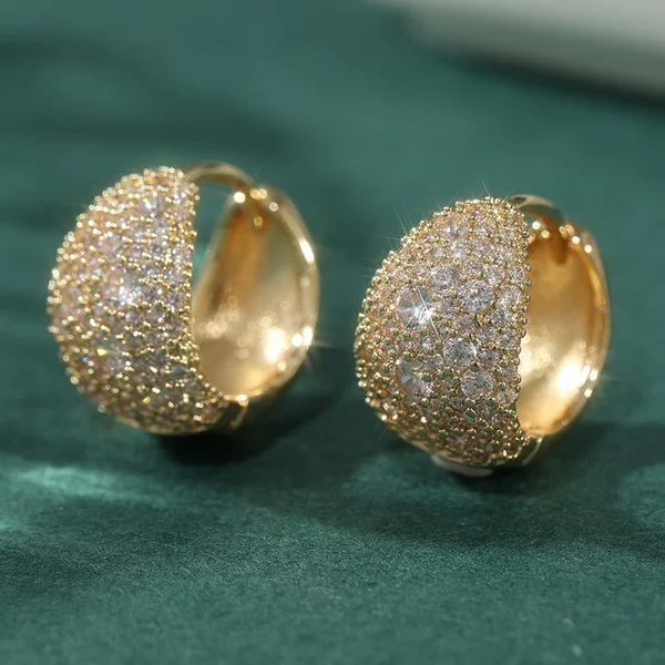 Morning Moon Cross-Border Earrings, Light Luxury Ins-Style Ear Hoops, Wholesale in Stock, Bohemian Style