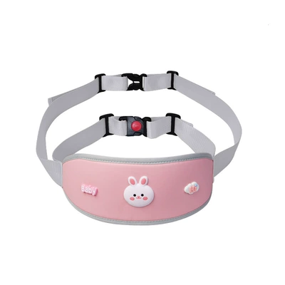 Electric Vehicle Riding Anti-Fall Device, Children's Safety Belt, Electric Motorcycle Seat Safety Belt, Fixed Strap (Other Automotive Safety Supplies) - one-size-161-leather-style-cute-rabbit-pink