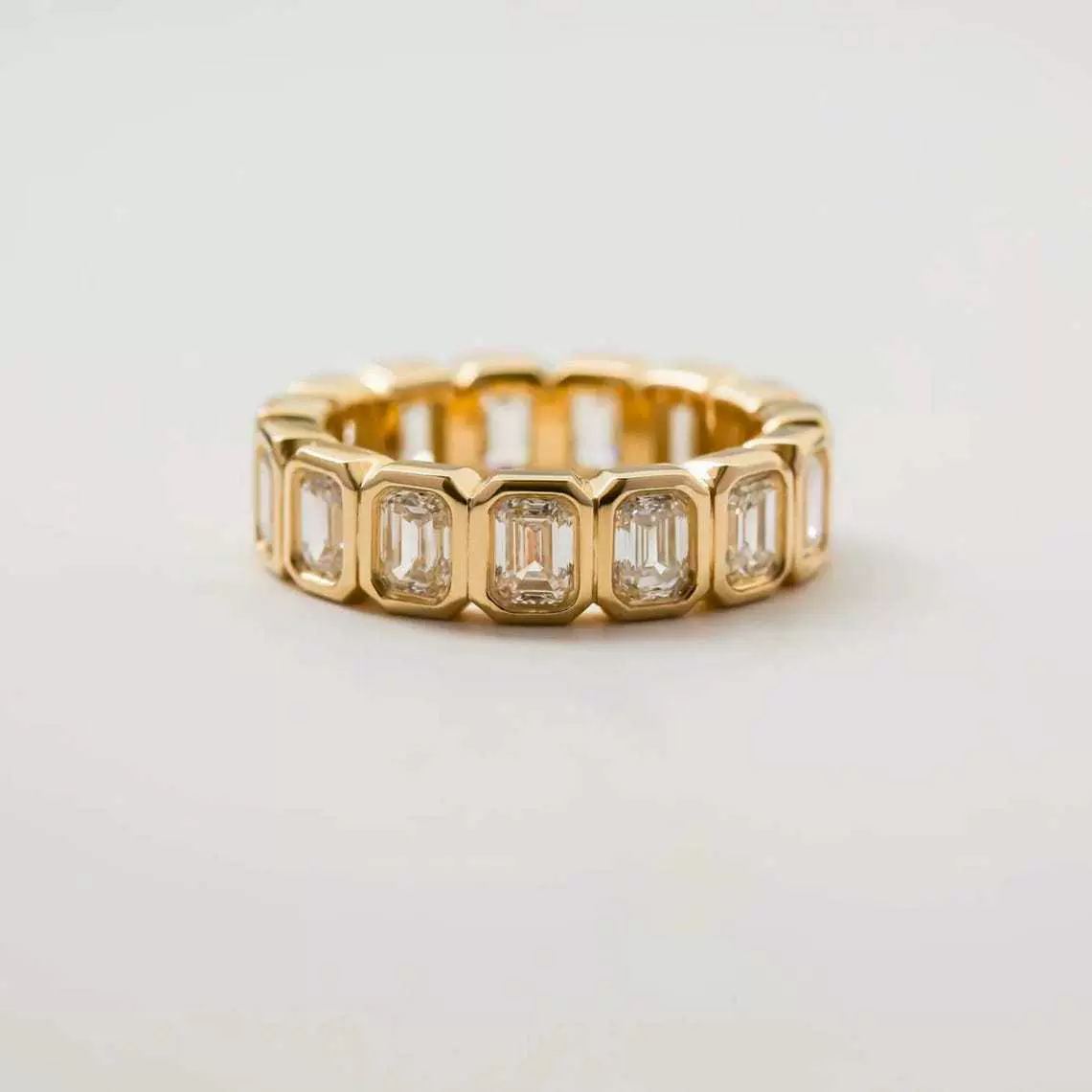 洛尘欧美方形镶嵌锆石戒指轻奢高级感超闪小众指戒跨境热销手饰品