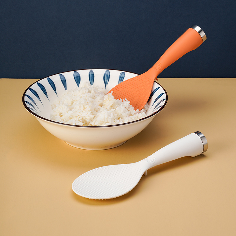 Household creative non-stick rice spoon can stand rice spoon rice cooker rice shovel rice scoop rice spoon plastic shovel