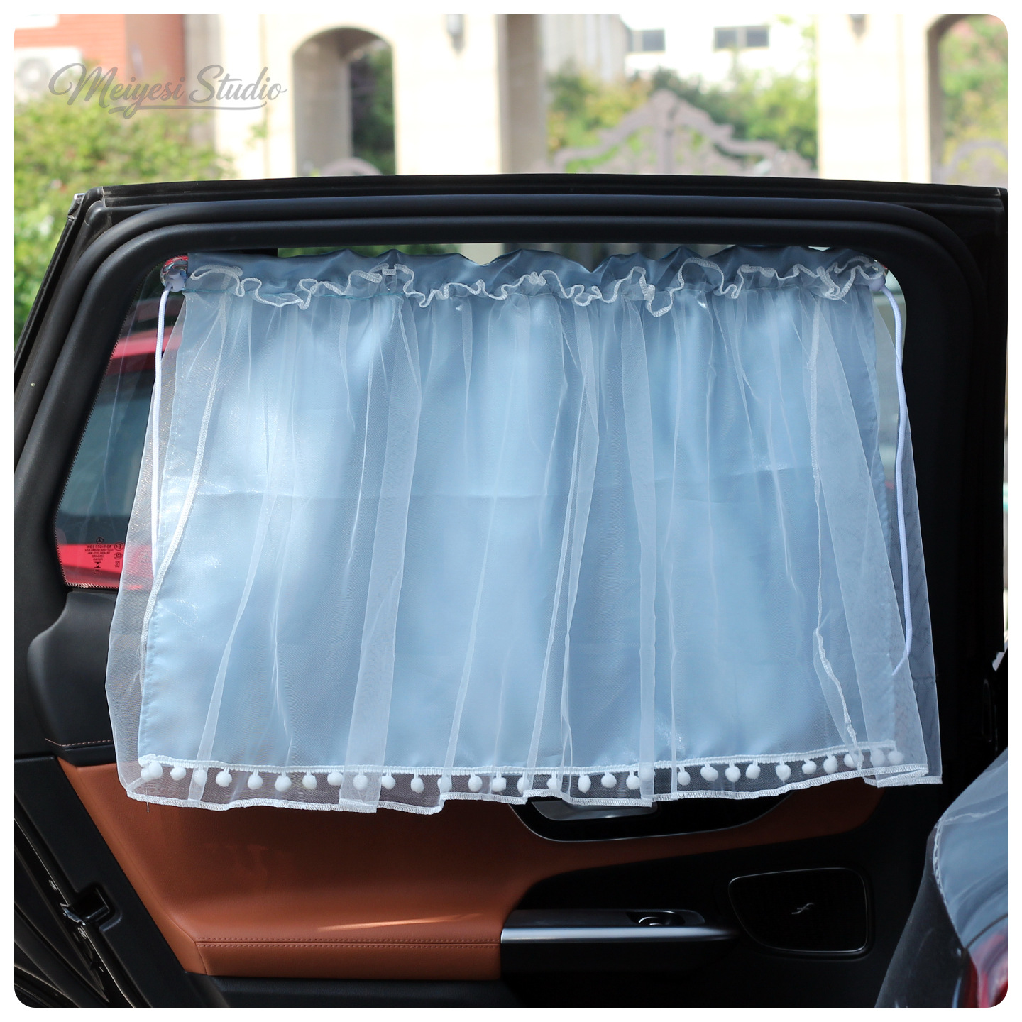 Nuevos productos cortinas de automóviles cortina solar para automóviles de bebé ventana lateral cortina solar tipo ventura cortina solar de cristal satin