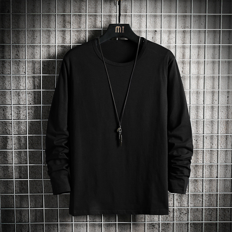 Wholesale Long Sleeve T-Shirt Men's Spring and Autumn Youth Loose Clothes Trendy Men's Inner Base Shirt Men's Autumn Clothes