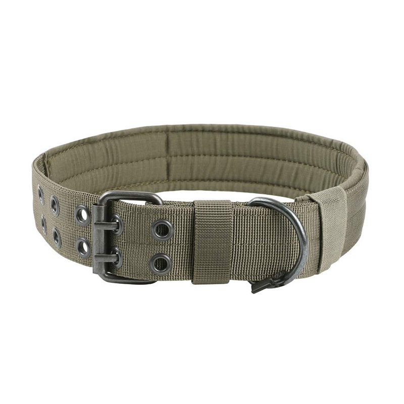 Nuevo collar táctico transfronterizo collar de perro de nylon grande y mediano tamaño perro entrenamiento táctico collar al aire libre perro caminar utensilios