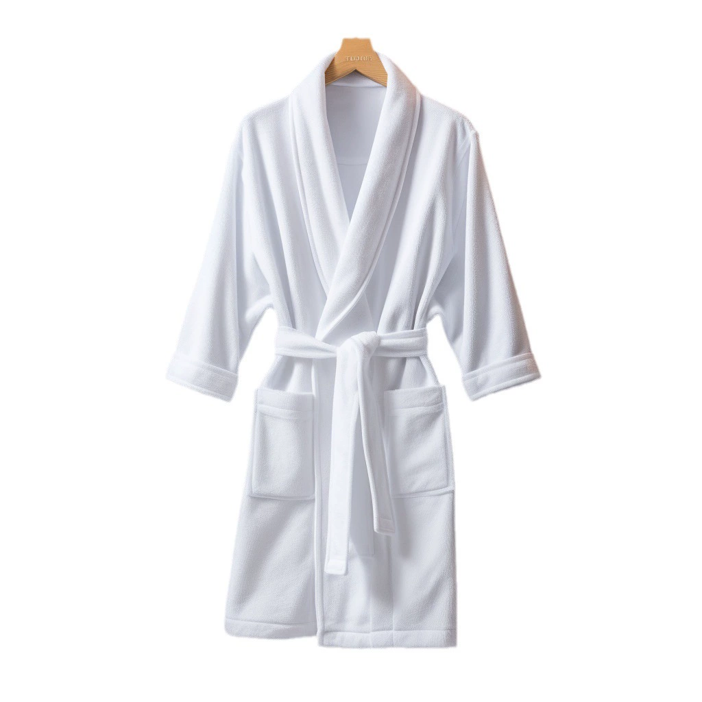 Cotton soft bathrobe, for beauty salons, increased thickness