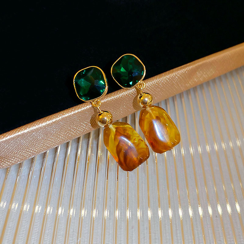 Pendientes de doble cara de la Perla del diamante de la aguja de plata Corea del Sur ins elegante pendientes de estilo frío pendientes de diseño de moda para las mujeres