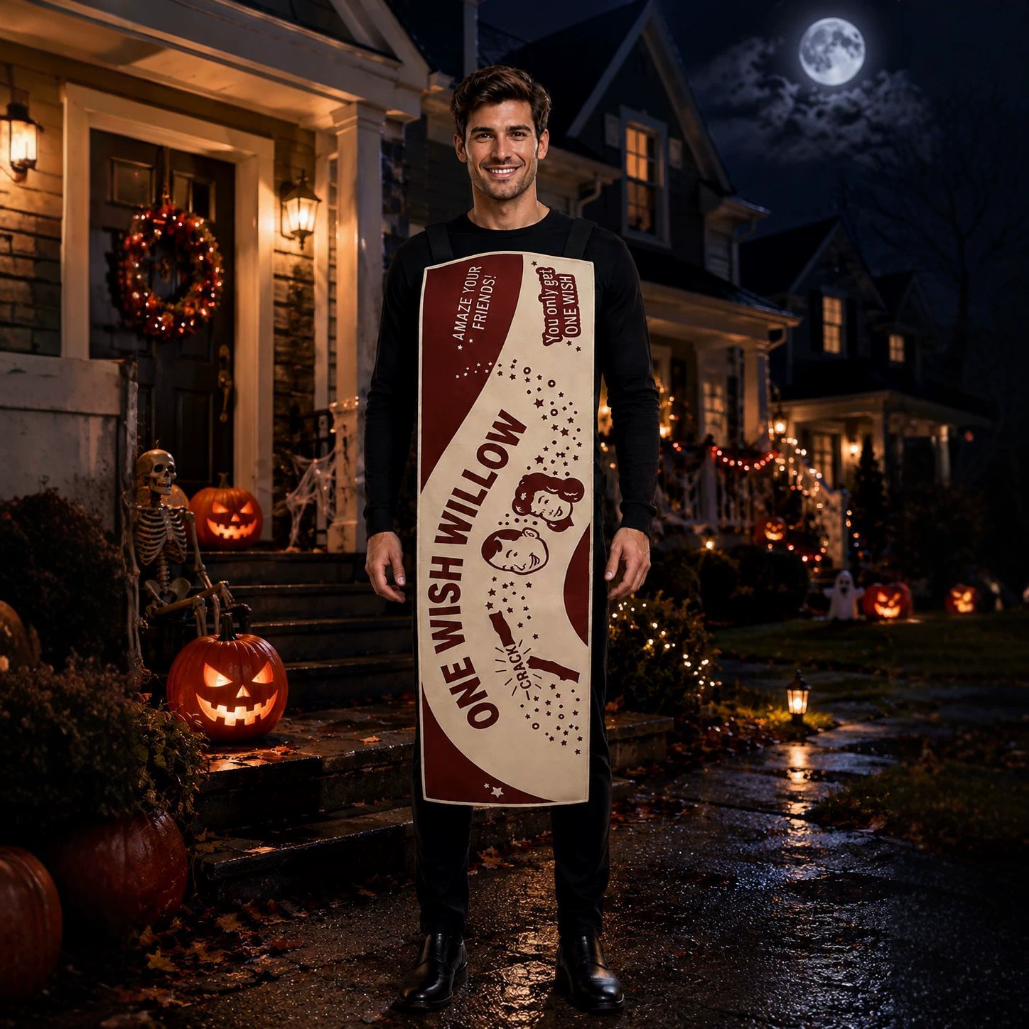 Halloween Men's New Movie-Themed One Wish Willow Stick Wish-Wishing Willow Stick Cosplay Costume in Stock
