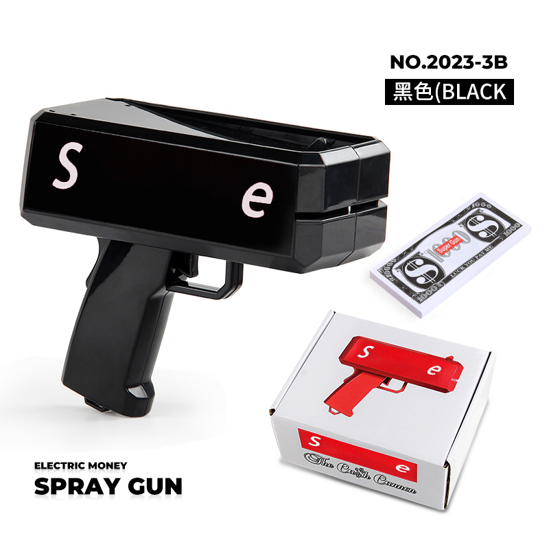 Nuevo y peculiar 60 pistolas de inyección de dinero eléctricas, pistolas de dinero, pistolas de inyección de dinero en dólares estadounidenses, pistolas de inyección de dinero, juguetes de pistola de escupir dinero