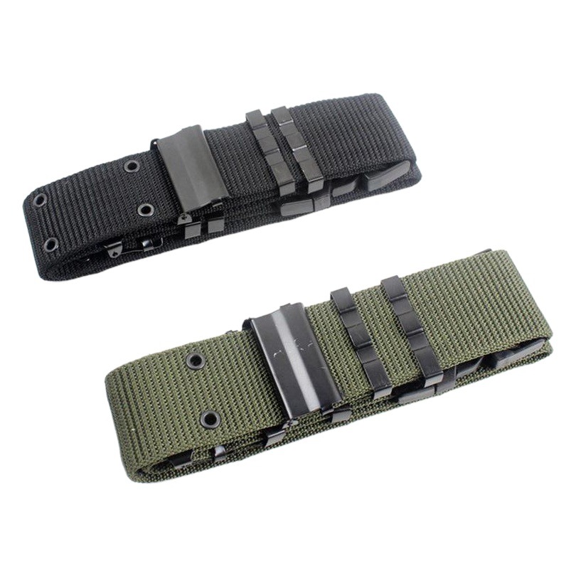 Estilo americano S exterior táctico tejido cinturón deportes nylon CS entrenamiento estudiante entrenamiento militar insertar hebilla exterior cintura sello Venta caliente