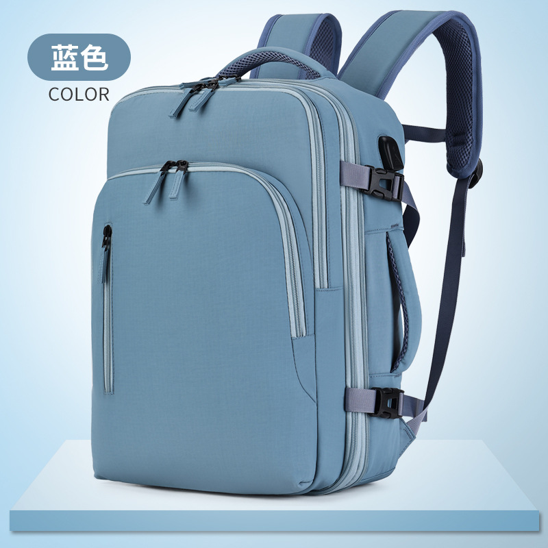Sac à dos double grande capacité pour homme, idéal pour le commerce international, les voyages et les déplacements. Sac d'affaires multifonctionnel et extensible, compatible avec les ordinateurs portables._voghion.com