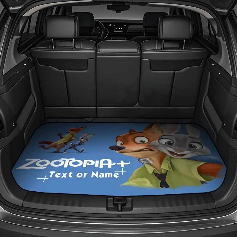 Temu Labeling Cartoon Zootopia Trunk Mat Is Stain-Resistant, Wear-Resistant and Easy to Care For. Car Floor Mats Can Be Shipped on Behalf of Others