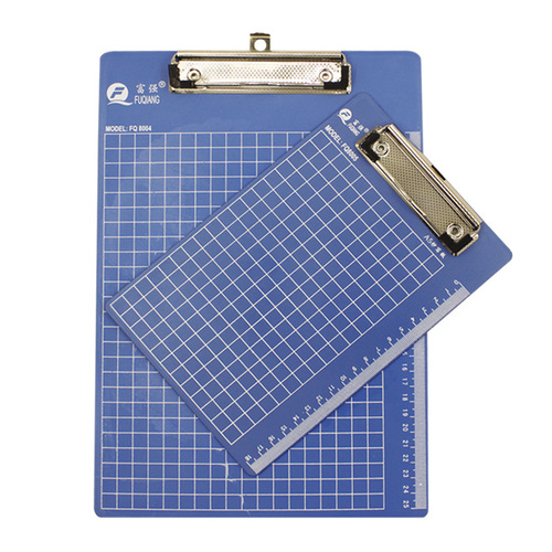 Fuqiang A4 plastic board clip, office file clip board, writing board clip, writing flat head clip, manufacturer wholesale