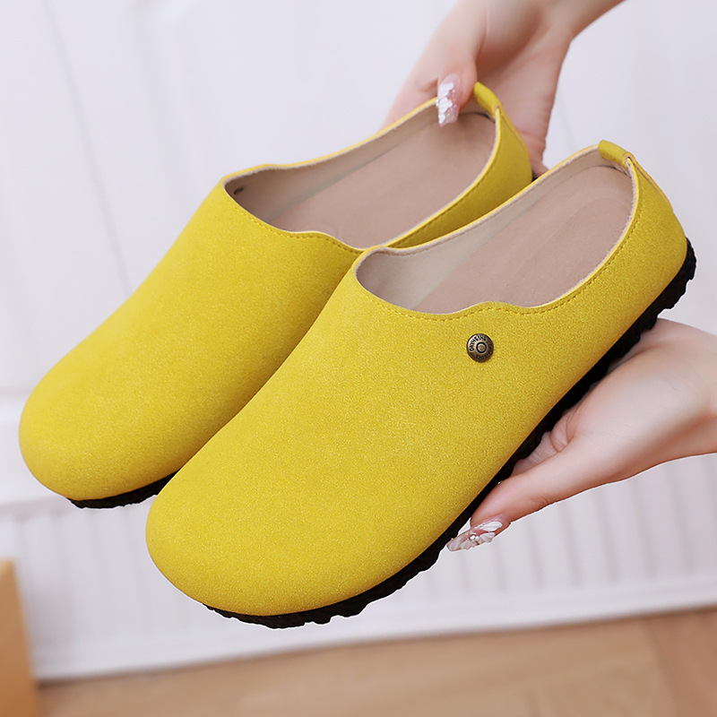 Sandalias de verano estilo Birkenstock para mujer, con suela suave, cómodas y fáciles de usar.