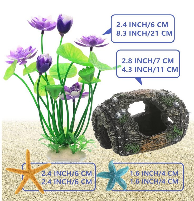 Acuario paisaje decoración simulación plantas acuáticas simulación planta decoración pecera plástico plantas acuáticas 8 plantas acuáticas mixtas traje