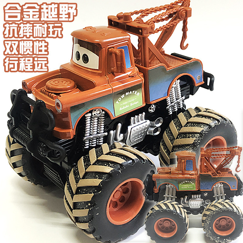 Children's Toy Car New Off-Road Big Foot Car Racing Static Model Story Alloy Toy Mater McQueen