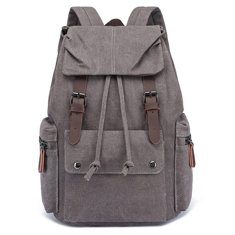 Transfronterizo estilo coreano simple casual bolso de la computadora del estudiante de los hombres mochila portátil de moda fresca mochila de viaje mochila de lona