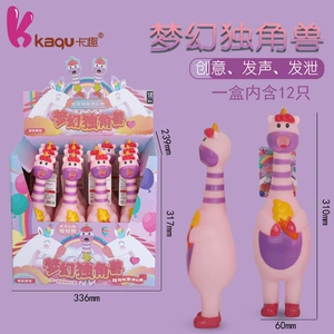 Игрушка из пластика, креативный трюк, единорог, антистресс, издает звуки