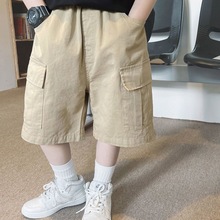 童装男童夏季工装短裤新款儿童韩版五分裤薄款工装裤洋气潮