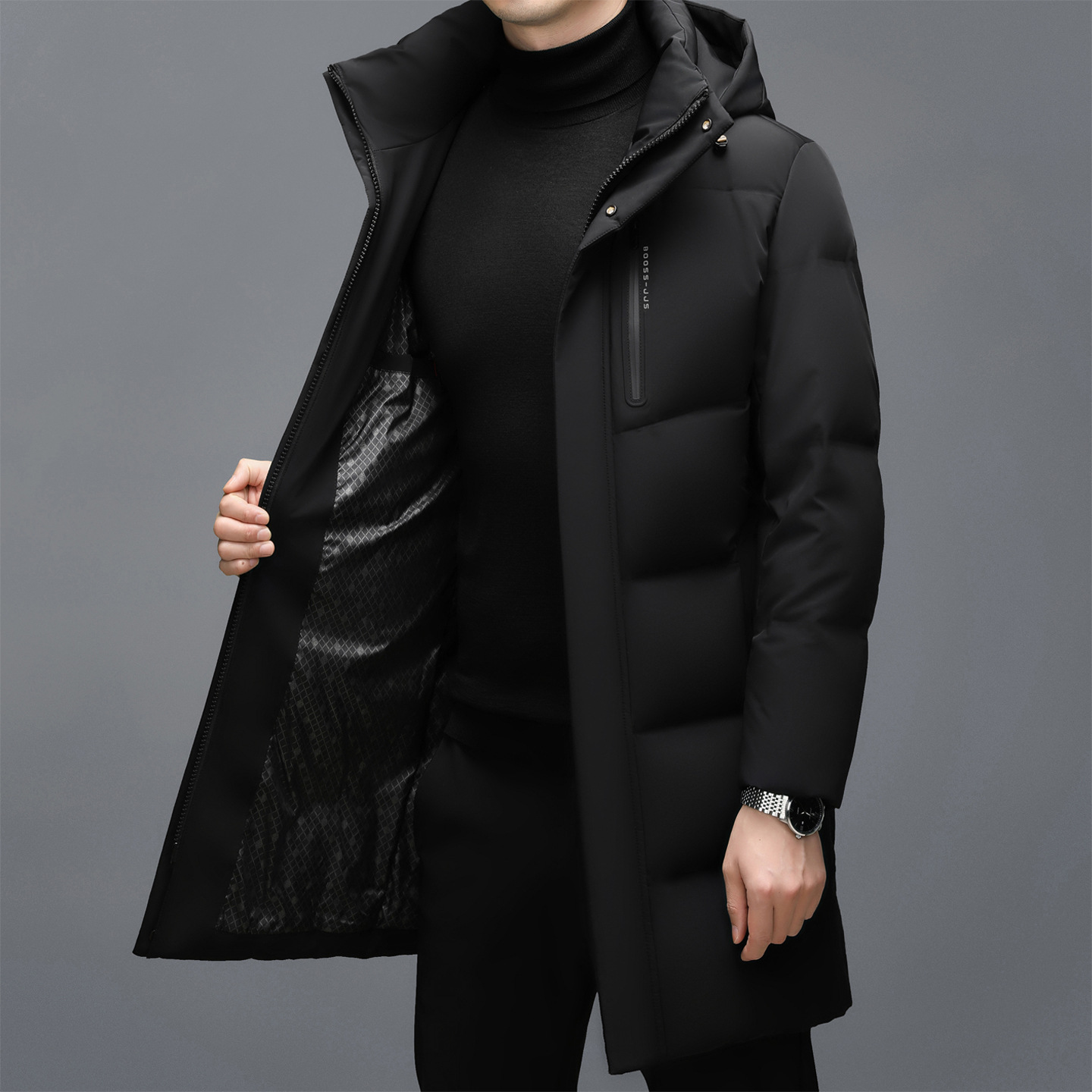 Winter men's warm casual down jacket