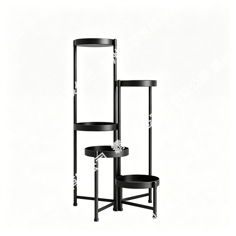 Estante de flores de acero al carbono plegable multicapa de piso interior balcón verde rack de maceta de flores de carne verde rack de almacenamiento de esquinas redondeadas a prueba de óxido