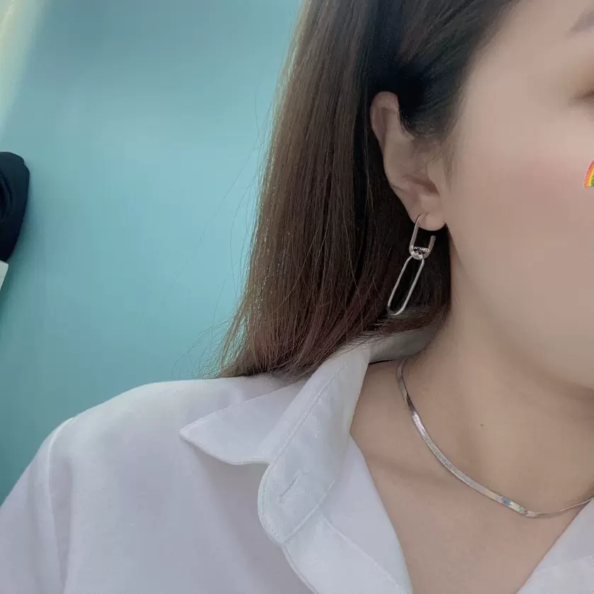 PT950真铂金项链刀片链 蛇骨链 锁骨链生日 情人节进口