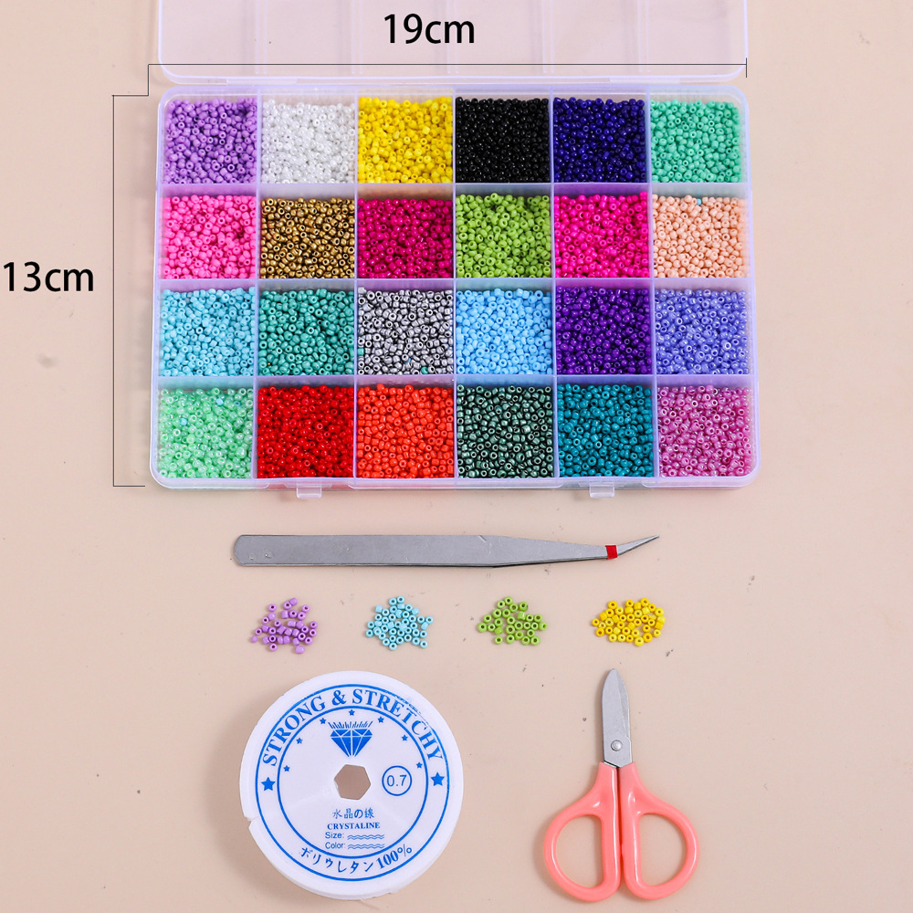 Wholesale Glass Beads Random 24 Color Set Diy Jewelry Accessories display picture 1