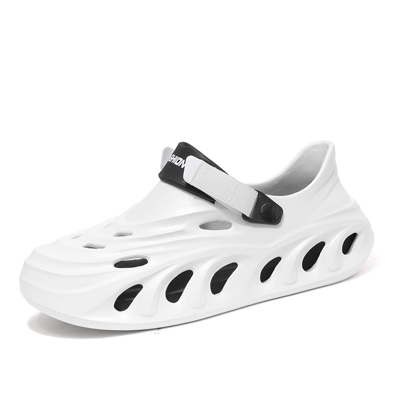 Zapatos con agujeros de mierda para hombre, talla grande transfronteriza EVA, deportes de ocio ligeros, sandalias y zapatillas Baotou, zapatos de playa al aire libre