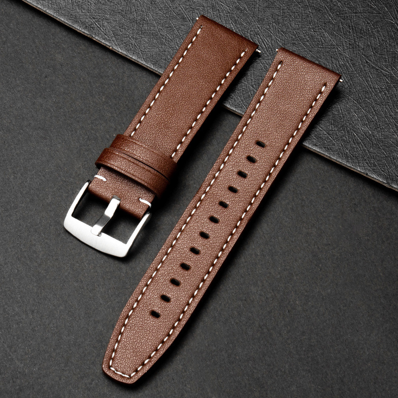 Super nueva hebilla de plata marrón oscuro