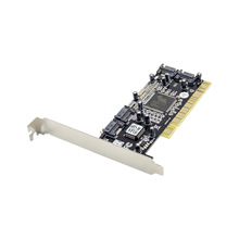 PCI Sil3114 SATA150 RAID 陣列擴展卡 4-通道SATA 150硬盤轉換卡
