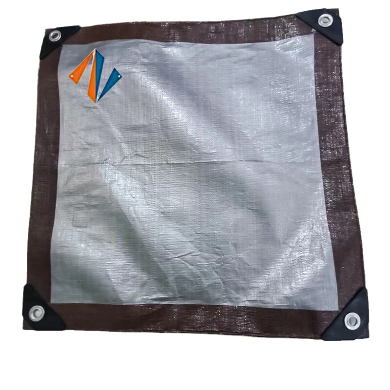 Source Manufacturer Pe Sunscreen Tarpaulin Brown Silver Woven Greenhouse Shade Cloth Outdoor Rainproof Tarpaulin