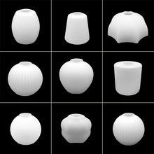 7WLO 双孔玻璃灯罩 磨砂玻璃球形灯具配件平口DIY更换装配设计毕