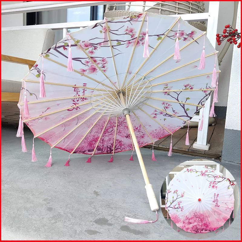 Зонт Gusu лепестковый, бумажно-масляный зонт, водонепроницаемый, дождезащитный, танцевальный зонт, потолочное украшение, чонсам, подиум, цветочный зонт