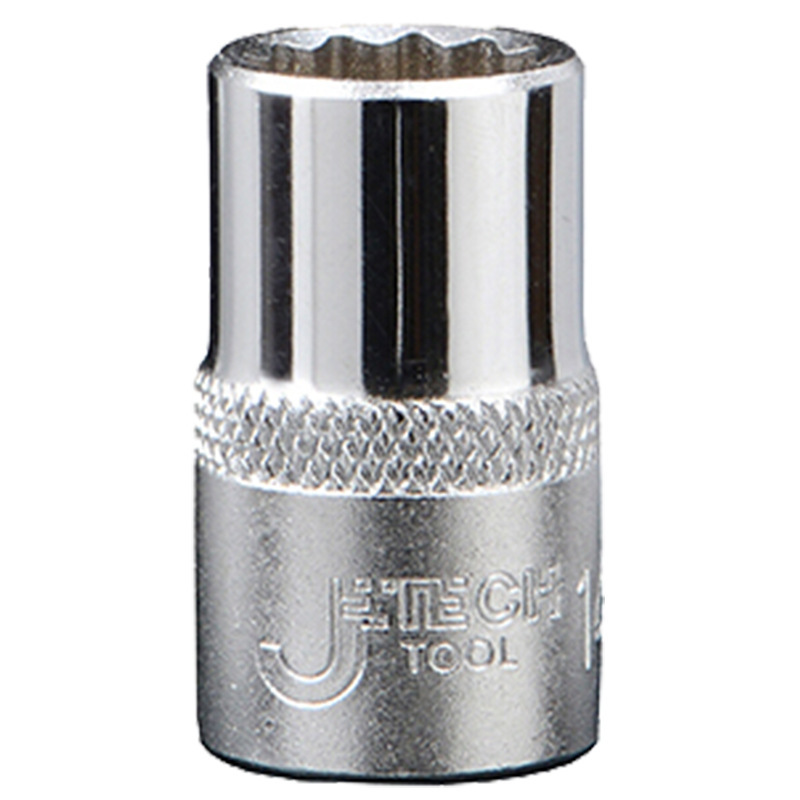 捷科套筒1/2英寸系列六角公制套筒铬钒钢