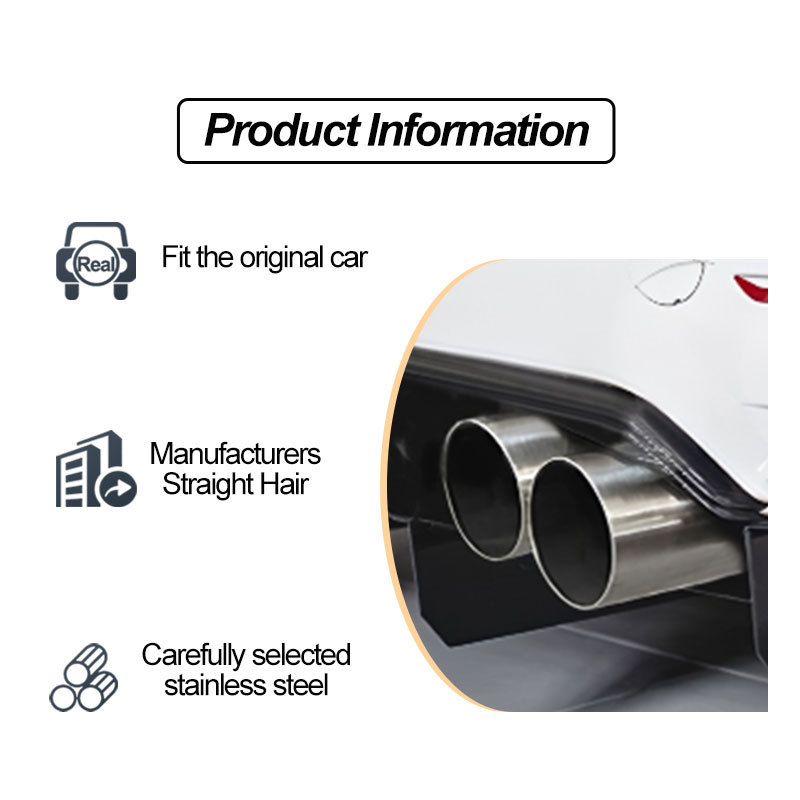Suitable for Bmw M235I M240I F20 F21 M135I M140I 60mm Exhaust Pipe Tail Throat Tail Tip