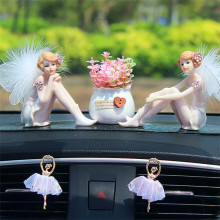 一件代发汽车摆件车内高档可爱女神款车载漂亮创意车上装饰用品女
