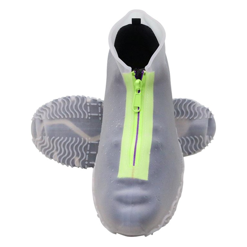 Cubierta de zapato de lluvia para niños adultos para hombres y mujeres silicona impermeable engrosada resistente al desgaste cubierta de bota portátil cubierta de pie de nieve de arena antideslizante al aire libre