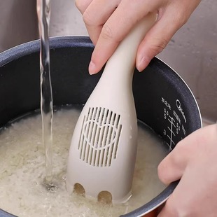 Rice Washer Multifunctional Household Rice Sieve Basket Draining Filter Tool Hand Protection Anti-Cold Water Freezing Grain Mixing Stick