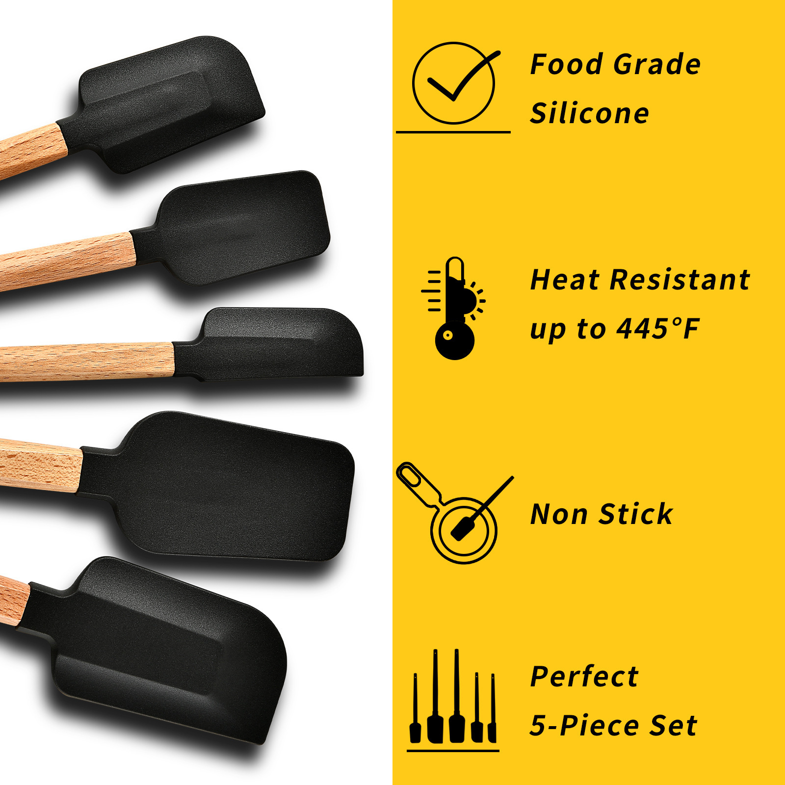 Raspador de silicona, herramienta para hornear, espátula para pastel, espátula de crema, afeitado de mantequilla, chocolate, mermelada, cuchilla para mezclar, afeitadora