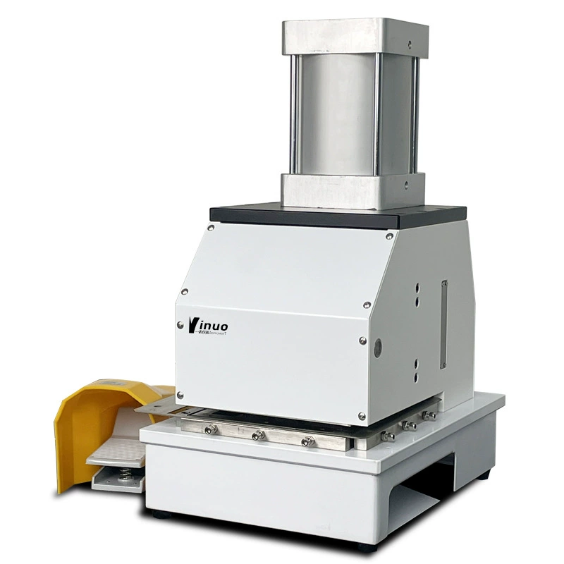 [One Nuo Instrument] Осмотр качества новых материалов Пневматический квадратный пробоотборник из медной фольги Нож для резки бумаги