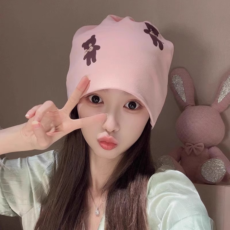 麒月子帽春夏薄手純綿婦人帽妊婦髪帯頭巾防風妊婦産後夏帽子|undefined