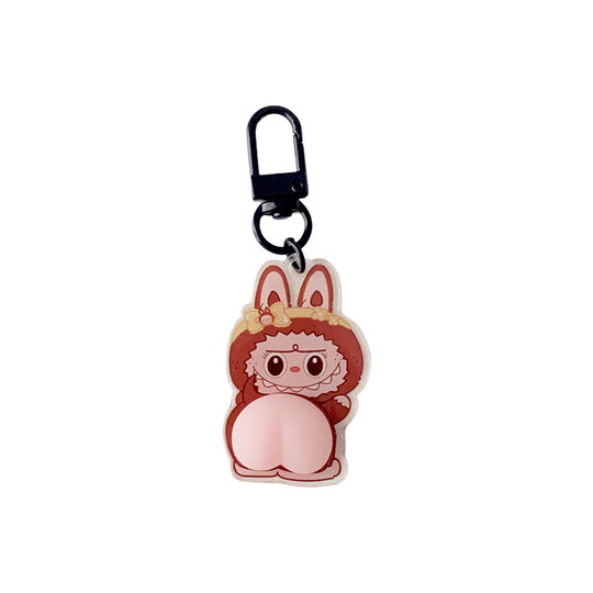 Wholesale In-Stock Cute and Super Adorable Cartoon Butt Squishy Stress Relief Shin-Chan Butt Keychain Accessory Soft Rubber Toy