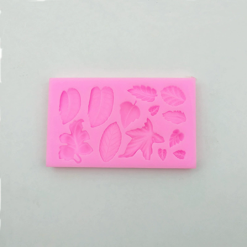 Creative compact fondant, decorations, clay, food silicone, silicone mold, maple leaf