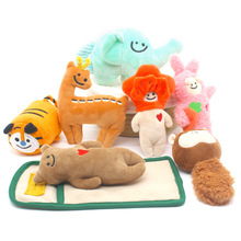 ins风bacon-box动物系列发声玩具猫狗娱乐毛绒卡通宠物益智玩具