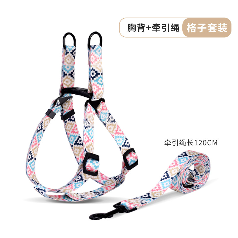 Nuevo tipo transfronterizo de cuerda de tracción para perros, a prueba de explosiones, mano rebelde, cuerda P, tipo chaleco, pecho y espalda para mascotas, productos para mascotas