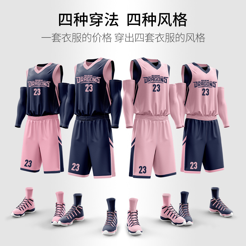 Ropa de baloncesto secado rápido set transpirable juego de baloncesto masculino entrenamiento deportivo uniforme americano camiseta casual personalizada