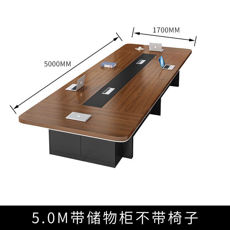 办公家具新款大型会议桌长桌简约现代办公桌会议室桌椅组合圆角|undefined
