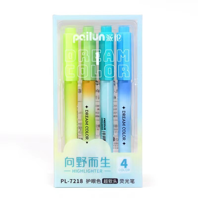 超ソフトヘッド蛍光ペン、高価値、大容量、カラフルな目の保護マーカーペン、学生がハンドブックを書くためのキーマーカーペン|undefined