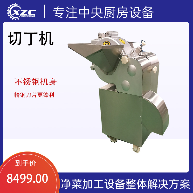大型肉制品绞肉机切丁设备冻肉切丁机多功能自动冷冻肉