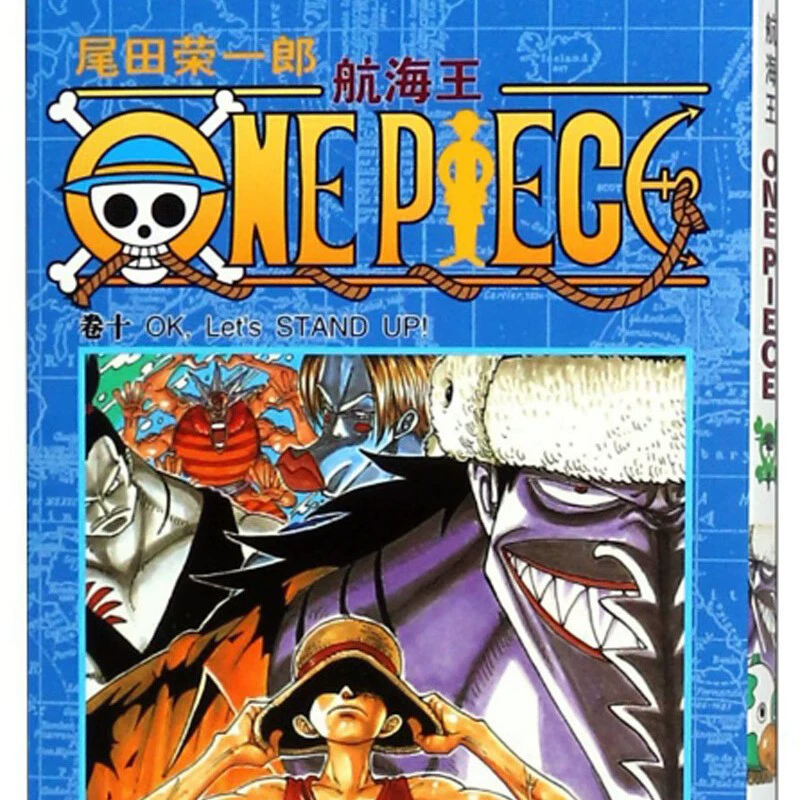 Подлинная манга-серия One Piece 1-108, аниме с горячей кровью, японский комикс, двумерная японская анимация