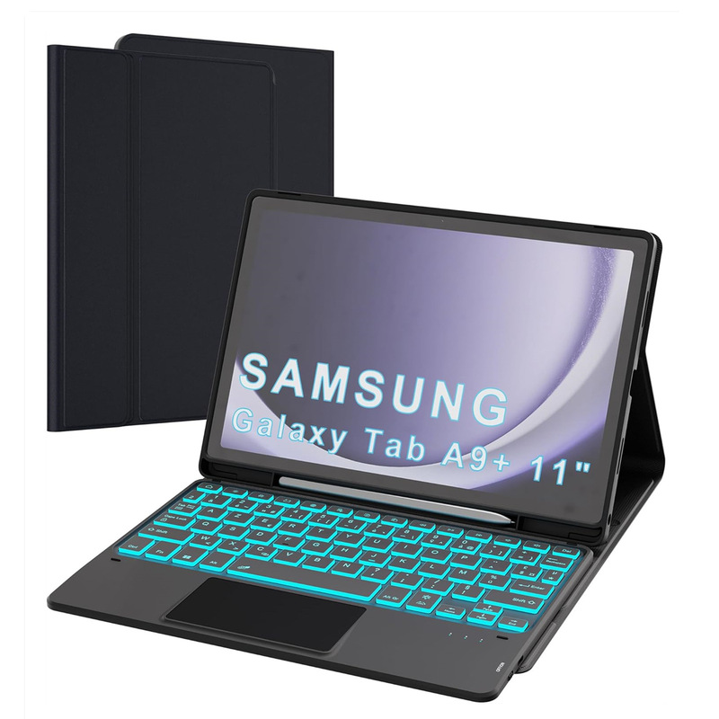 Suitable for Samsung Tablet Taba9+Plus Magic Bluetooth Keyboard Protective Cover Touch Backlight Pen Slot French