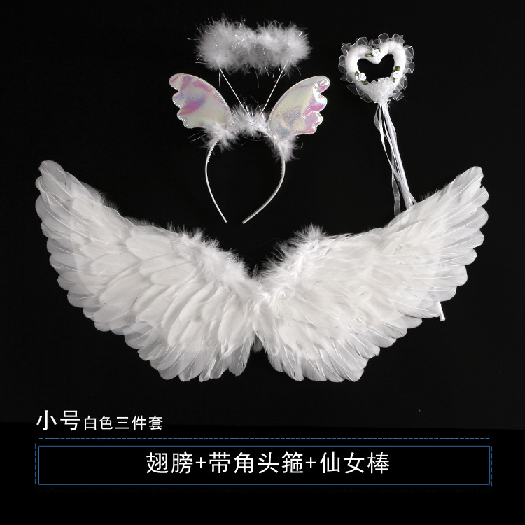 Halloween plumas alas adultos niños fiesta diablo ángel plumas alas props niños ángel alas